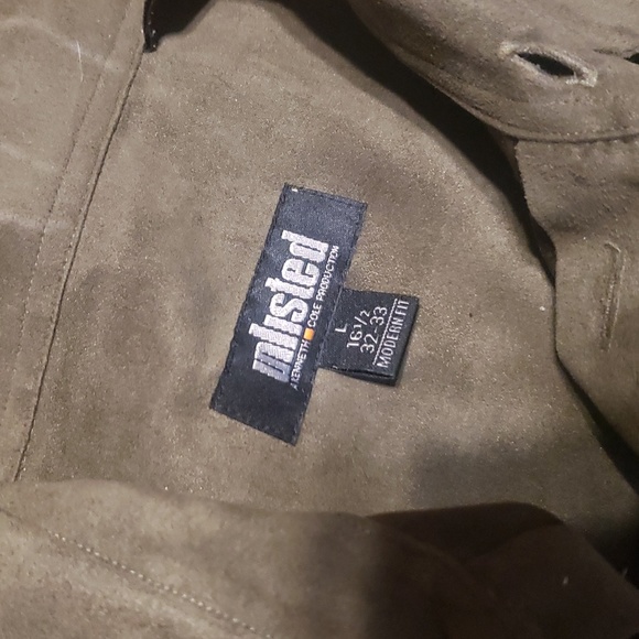 Unlisted Mens Suede feel shirt sz 16 1/2 Modern Fit - Picture 2 of 4